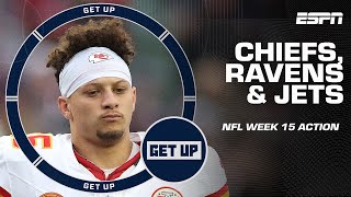 Mahomes looks DISGUSTED 😠 Ravens have NFLs BEST defense 🏈 Jets are COMPLETELY LOST 😐  Get Up [upl. by Peer]