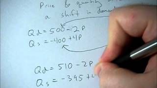 Calculating equilibrium and surplus given an inverse demand and marginal cost function [upl. by Milewski]