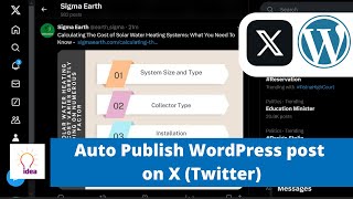 Auto Publish WordPress post on X Twitter [upl. by Stickney]