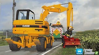 Construction Parking  Travaux publics  Case WX125  Farming Simulator 17 [upl. by Greyso401]