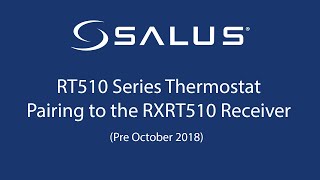 RT510 Series Thermostat  Pairing To The Receiver Pre October 2018 [upl. by Clinton540]