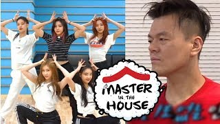 JYPs Checking ITZYs Dalla Dalla Choreography Master in the House Ep 61 [upl. by Josefa]