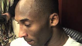 Kobe on why he wasnt on the court during Shaqs jersey retirement [upl. by Lou]