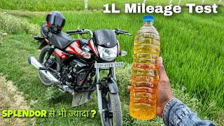 Hero HF Deluxe bs6 1 Litre Mileage Test On Highway 2024  Splendor Ka Record तोड़ दिया [upl. by Mehetabel]