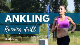 How to do Ankling Running Drill  OLYRUN [upl. by Attennod]