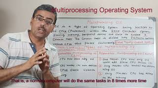 Multiprocessing OS  Types of operating system  What is multiprocessing OS [upl. by Hcnarb]