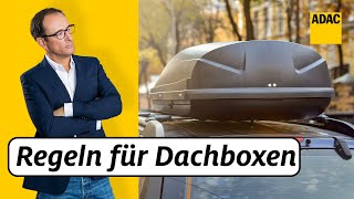 Wie schnell darf ich mit einer Dachbox fahren  ADAC  Recht Logisch [upl. by Afrikah]