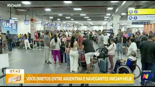 Turismo internacional iniciam nesta quartafeira voos diretos entre Argentina e Navegantes [upl. by Kcirdle142]