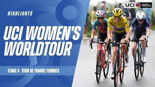 Tour de France Femmes  Stage 4 Highlights  2024 UCI Womens WorldTour [upl. by Arlin]