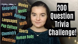 ASMR Whispering 200 Random Trivia Questions  HARD Edition [upl. by Berger]