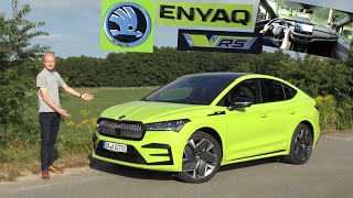 Skoda Enyaq Coupe RS iV im Test  Wenn MEB dann so Review Kaufberatung  AWD 299 PS [upl. by Leonanie]