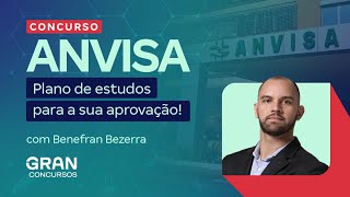 Concurso ANVISA Plano de estudos para a sua aprovação [upl. by Terces]