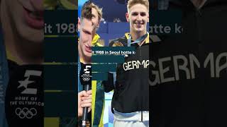 Olympia 2024 Schwimmer Lukas Märtens gewinnt erste deutsche Goldmedaille [upl. by Giffie]