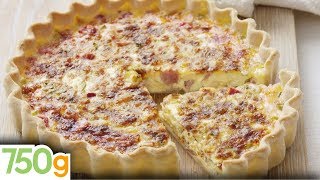 Recette de Quiche lorraine  French Quiche Lorraine  English subtitles  750g [upl. by Parette45]