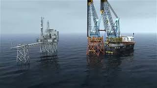 ITPB  Part 2  Fixed Platform Installation Project engineering construction offshore  Part 2 [upl. by Eirhtug]