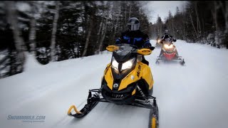 Snowmobile Touring Near Sudbury Ontario [upl. by Yauq]