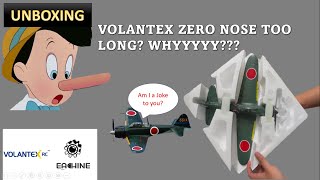 UNBOXING Volantex RC A6M ZERO 400mm with Xpilot One Key Aerobatic Stabilization System 76115 RTF [upl. by Ardnajela]