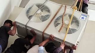 Blue Star Ac hanging Blue Star Ac installation Ac service amp repair mobile life Azhar [upl. by Ahsilrae]