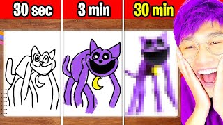 LANKYBOX VS CATNAP SPEED DRAW CHALLENGE SMILING CRITTERS ROBLOX DOODLE TRANSFORM [upl. by Ettenwad]