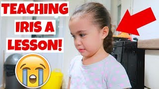 TEACHING IRIS A LESSON😡 57 VLOG [upl. by Borek]