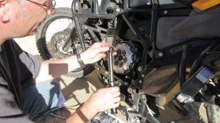 BMW F800GS Rekluse EXP Clutch install Type two [upl. by Cornew]