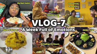 VLOG7 quotPuja Done Papa ki Biryani First MenuTrial Overcoming Breakdown amp morequot [upl. by Ahsieyk]