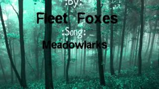 Fleet FoxesMeadowlarks Lyrics [upl. by Hiasi]