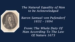 Samuel Pufendorf on equality 1673 [upl. by Orme]