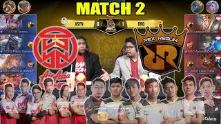 ASYN Bantai Skuad Terkuat Indonesia  AirAsia Saiyan vs RRQO2 Match 2 MEC 2018 MOBILE LEGENDS [upl. by Schwinn]