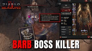 WHIRLWIND IS A CRAZY BOSS KILLER Barb Build Guide for Season 5 Diablo 4 [upl. by Ferdinanda]