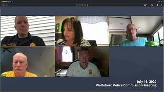 Wolfeboro Police Commission Meeting July 16 2020 [upl. by Ahsirhcal142]