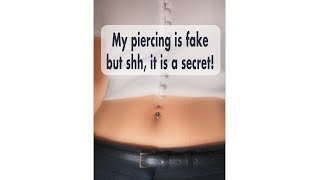 Tutorial  How to Fake a Belly Button Piercing x Mag amp Pierce [upl. by Inahpets]