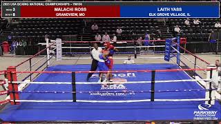 Laith Yass Vs Malachi Ross Quarter finals Y156lbs USAB National Championships [upl. by Akinat889]