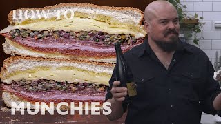 Issac Toups’ Makes The Best NonPo’boy Sandwich in New Orleans The Muffuletta  How To [upl. by Amandy]