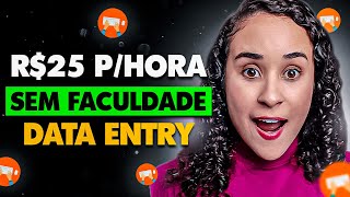 Até Iniciante SEM EXPERIÊNCIA Consegue Trabalhar Como Digitador Online Data Entry Upwork [upl. by Suicul]