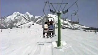 昭和６１年の岩原スキー場とスパイクタイヤの車 Iwappara Ski Area Niigata 1986 [upl. by Alexandrina]