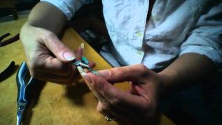 How to put the SECOND crimp on a necklace [upl. by Ashti]