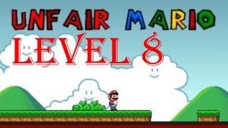 Unfair Mario all levels walkthroughplaythrough  Level 8 [upl. by Delahk]