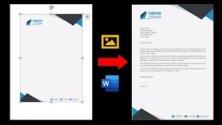 ✅ How to Insert Image Letterhead in MS Word 2019 2021 [upl. by Nwahsd375]