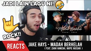 MADAH BERHELAH  Ziana Zain Rock Cover by Jake Hays feat Zaini Hamzah Napie Hassan REACTION [upl. by Suzann]