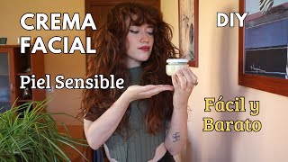 Tutorial CREMA FACIAL PIEL SENSIBLE🌱 DIY Cosmética Casera Natural [upl. by Arais72]