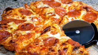 Cast Iron Skillet Pizza  Deep Dish [upl. by Mayeda827]