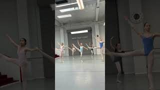 How we dance Sissonne Ouverte Preprofessional students 1214 year old California ballet dance [upl. by Nnauol]