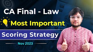 Law Important Topics amp Strategy 🔥 Revision Priority Order CA Final Nov 2023  CA Divyesh Vaghela [upl. by Vassily]