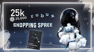 25K ROBUX SHOPPING SPREE for my bday buying korblox [upl. by Lorien]