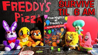 SPONGEBOB amp PATRICKS FIVE NIGHTS AT FREDDYS SURVIVE TIL 6 AM BOARD GAME [upl. by Emanuele]