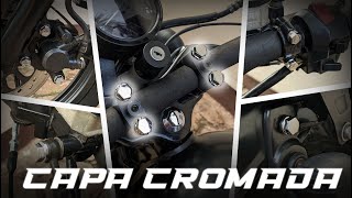 Como Deixar os parafusos da Moto CROMADOS gastando pouco [upl. by Cornall]