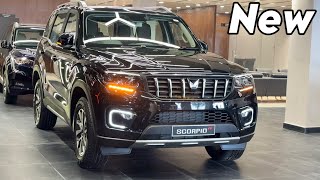 Mahindra SCORPIO N Top Model Z8 L 2024 Black Colour  SCORPIO N 2024 New Model Review [upl. by Tarsuss]