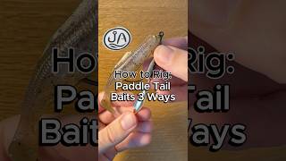 How to Rig a Paddle Tail Soft Plastic Bait 3 Ways fishing fishingtips bassfishing howto [upl. by Dianemarie]