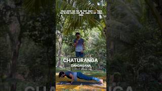 CHATURANGA DANDASANA  TUTORIAL  ytshorts [upl. by Kifar443]